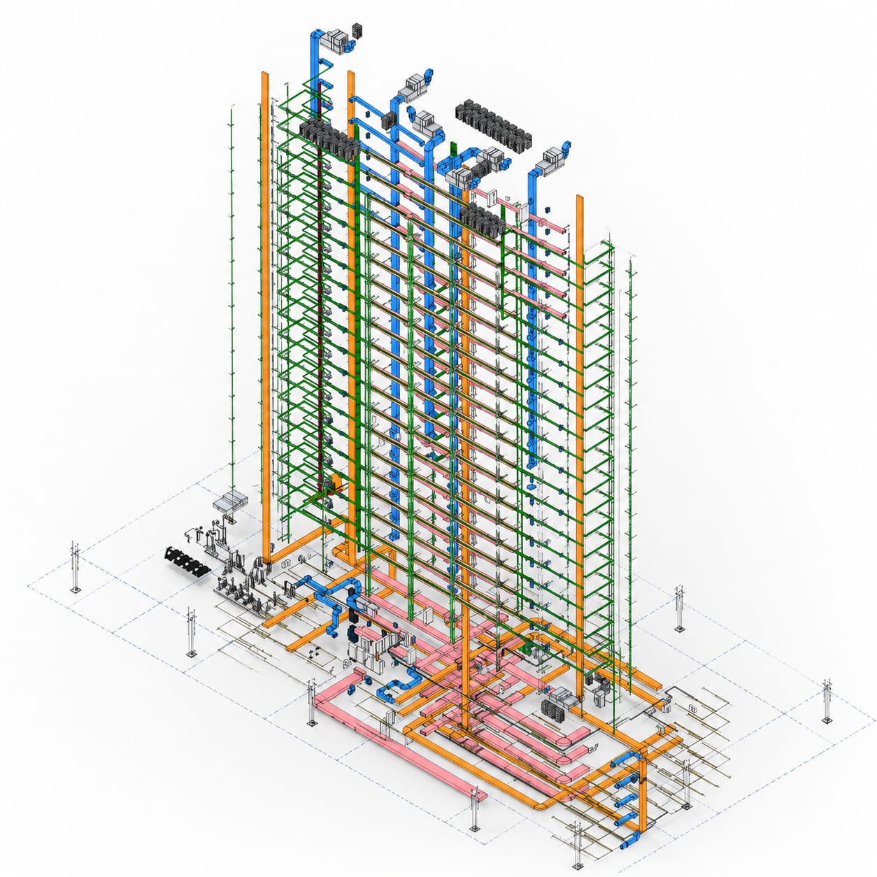 Hotel and Office Centre: Vertical Mixed-Use Design — project by TEBIN